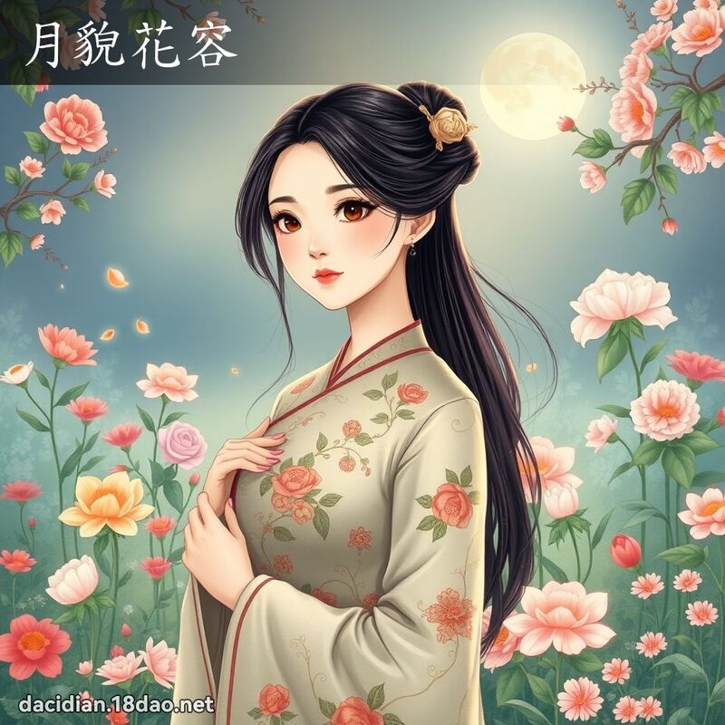 月貌花容 - 國語大辭典配圖