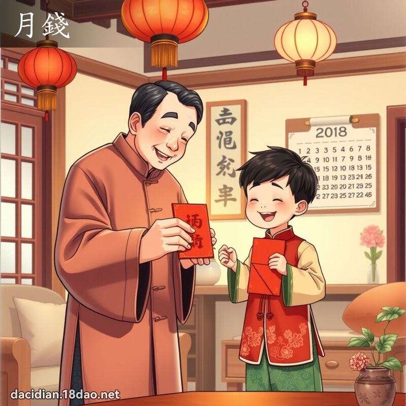月錢 - 國語大辭典配圖