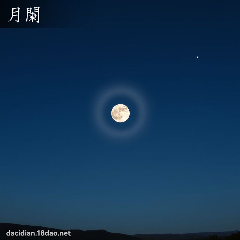 月闌 - 國語大辭典配圖