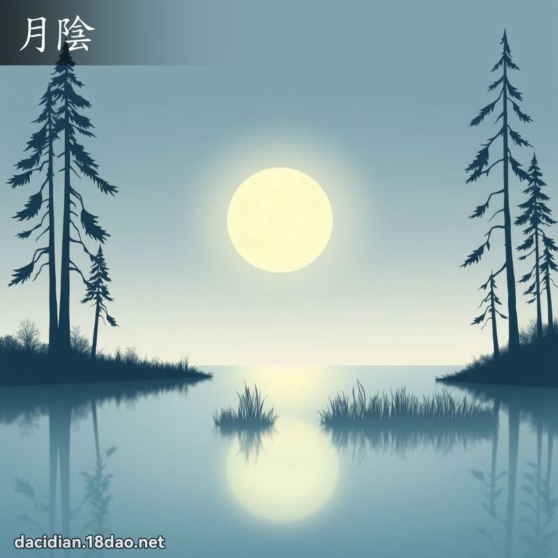 月陰 - 國語大辭典配圖
