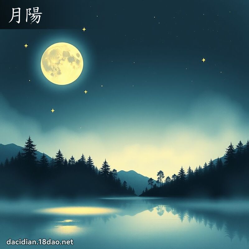月陽 - 國語大辭典配圖