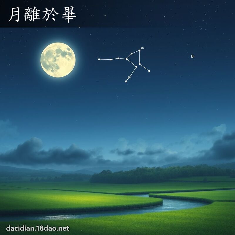 月離於畢 - 國語大辭典配圖