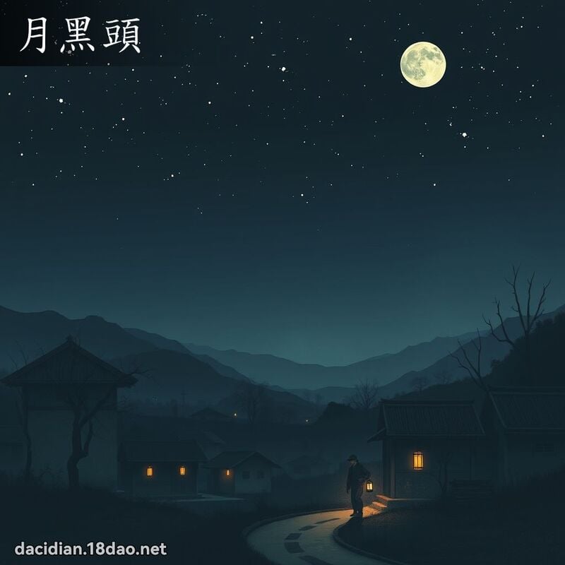 月黑头 - 国语大辞典配图