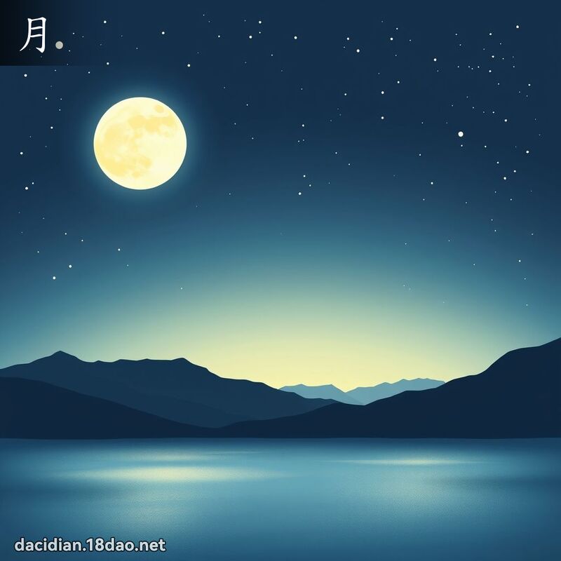 月 - 國語大辭典配圖
