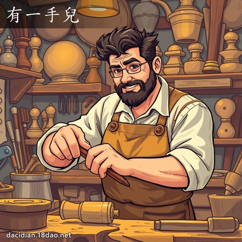 有一手儿 - 国语大辞典配图