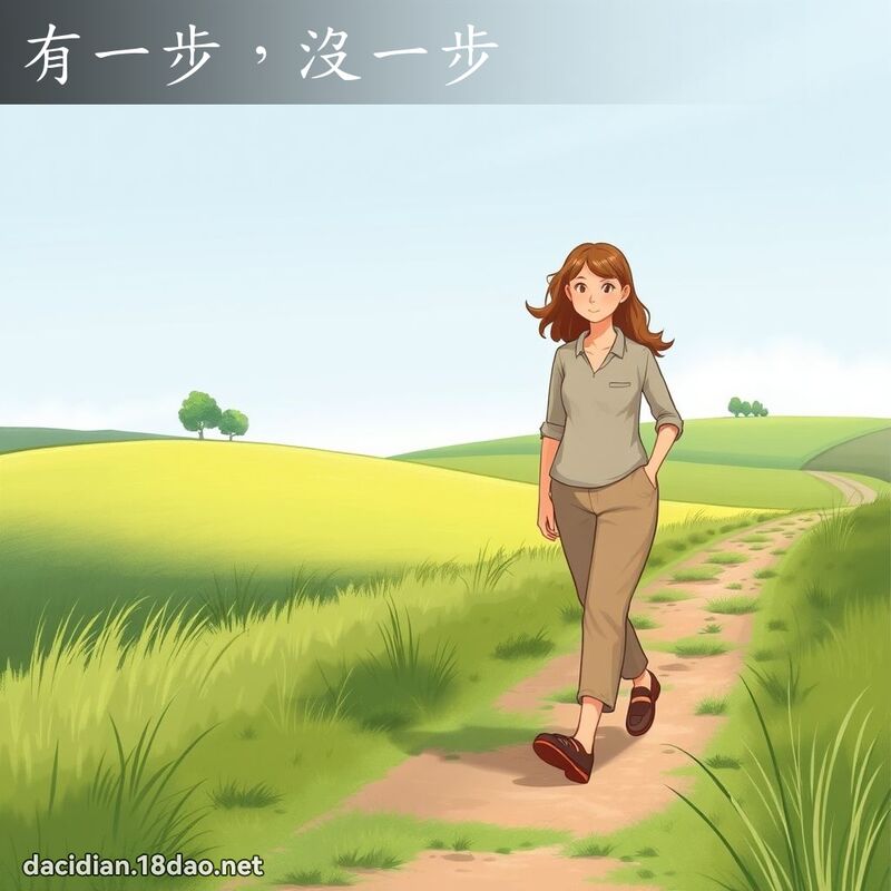 有一步，没一步 - 国语大辞典配图