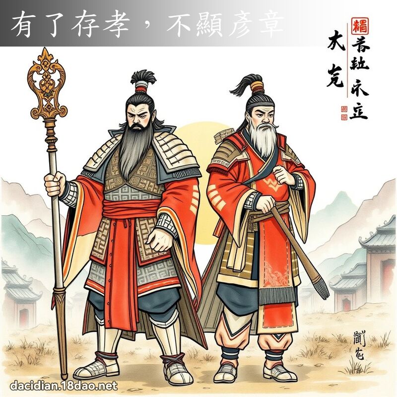 有了存孝，不显彦章 - 国语大辞典配图