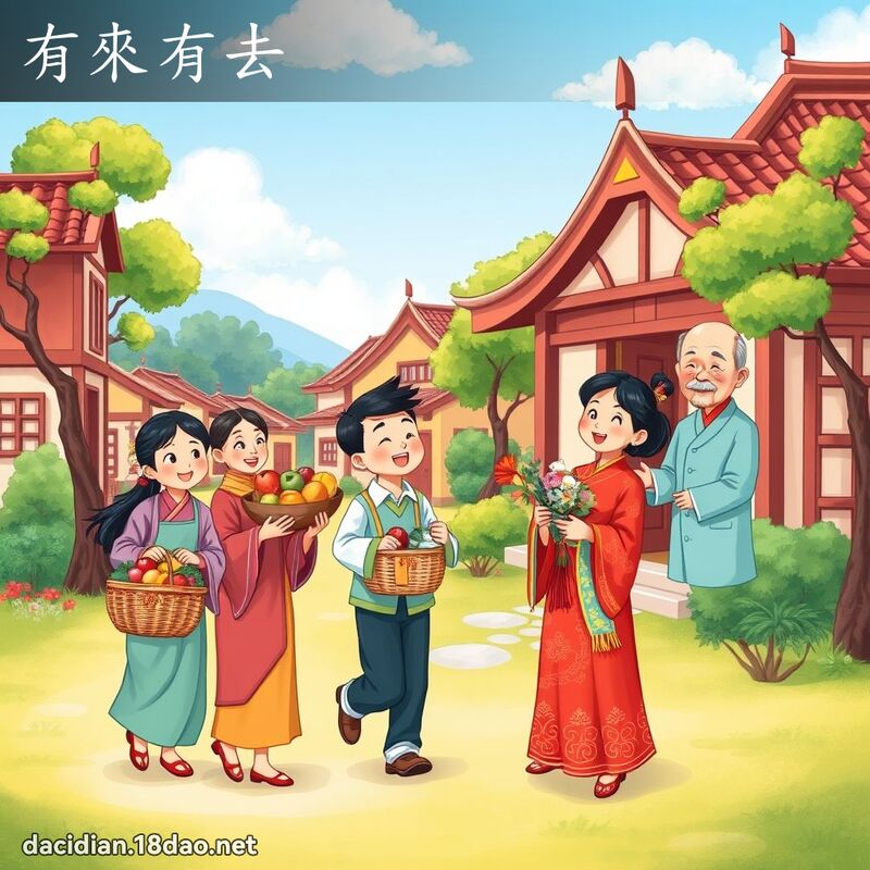 有來有去 - 國語大辭典配圖