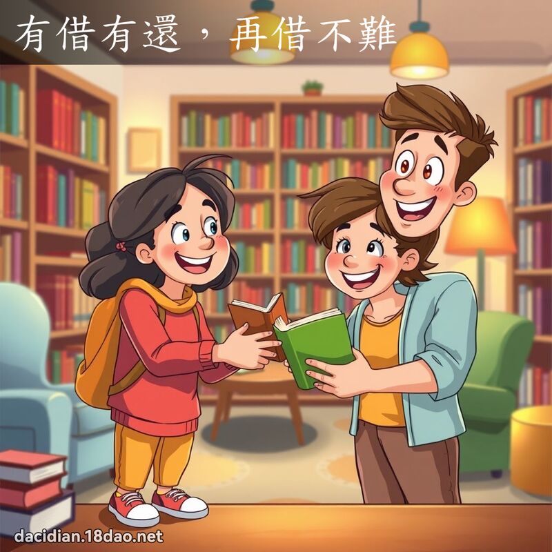 有借有還，再借不難 - 國語大辭典配圖