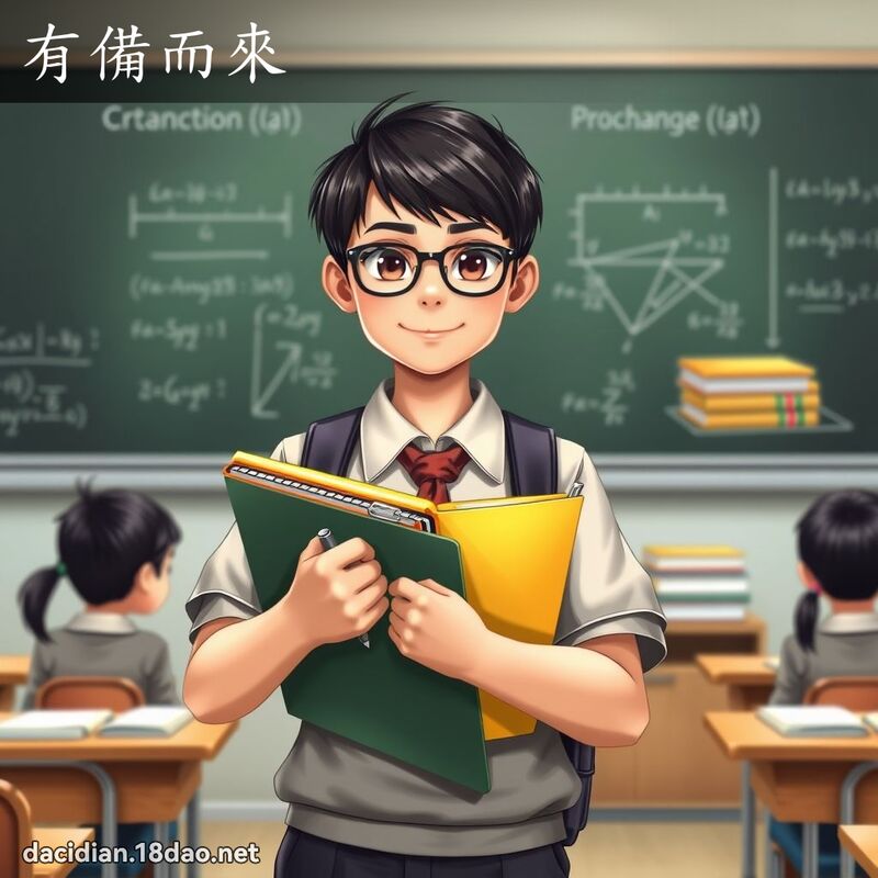 有备而来 - 国语大辞典配图