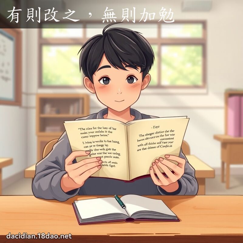 有则改之，无则加勉 - 国语大辞典配图