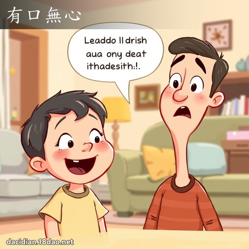 有口无心 - 国语大辞典配图