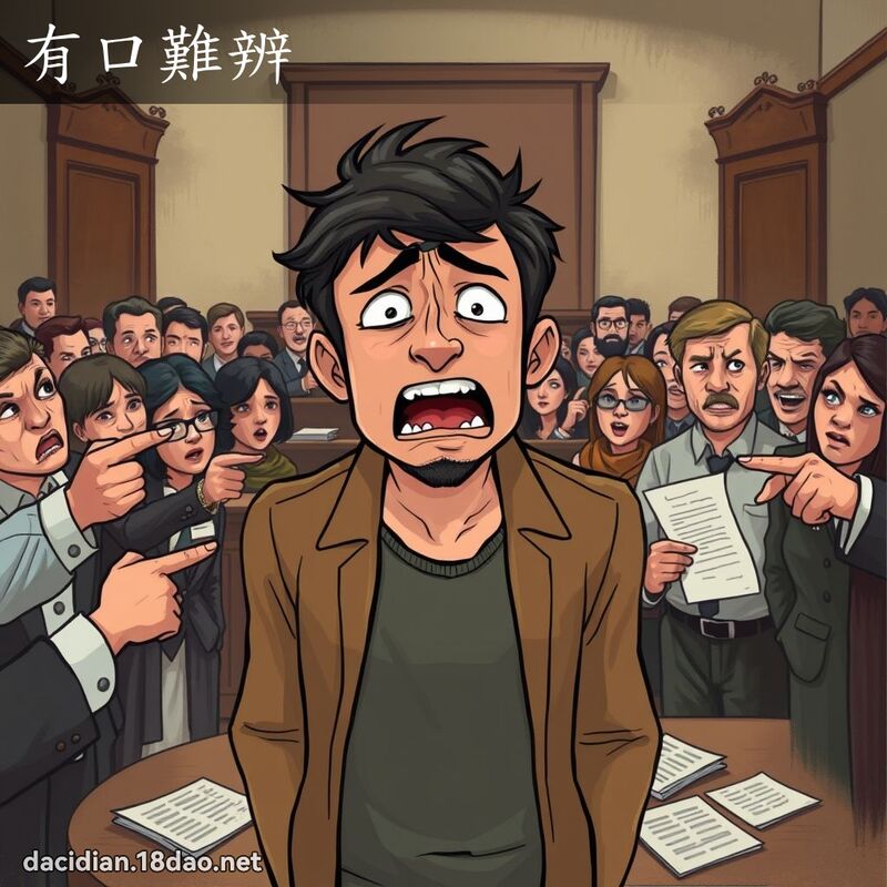 有口难辨 - 国语大辞典配图