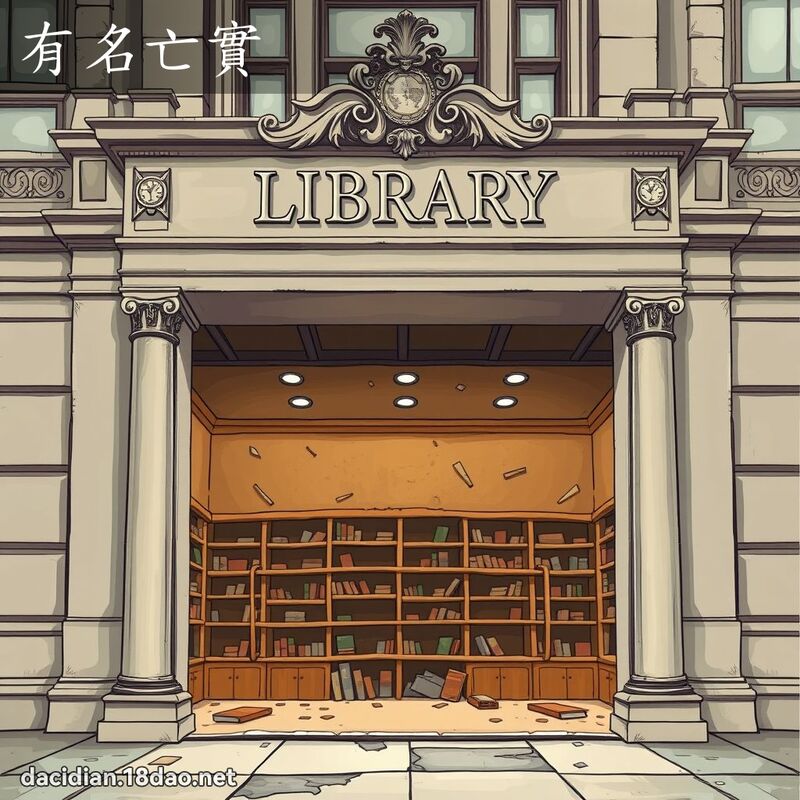 有名亡實 - 國語大辭典配圖