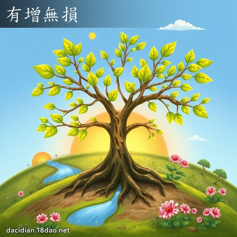 有增无损 - 国语大辞典配图