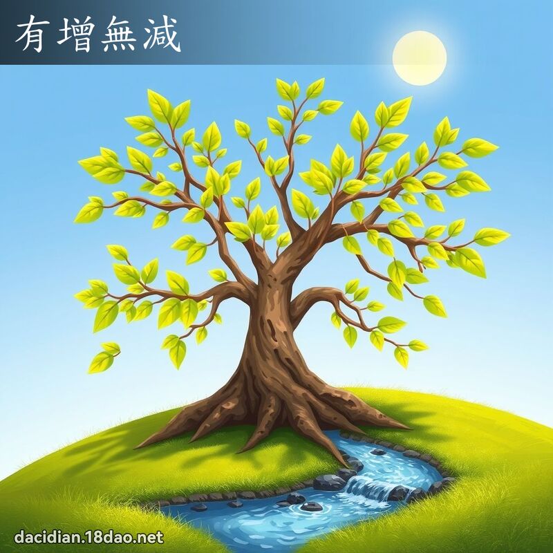 有增無減 - 國語大辭典配圖