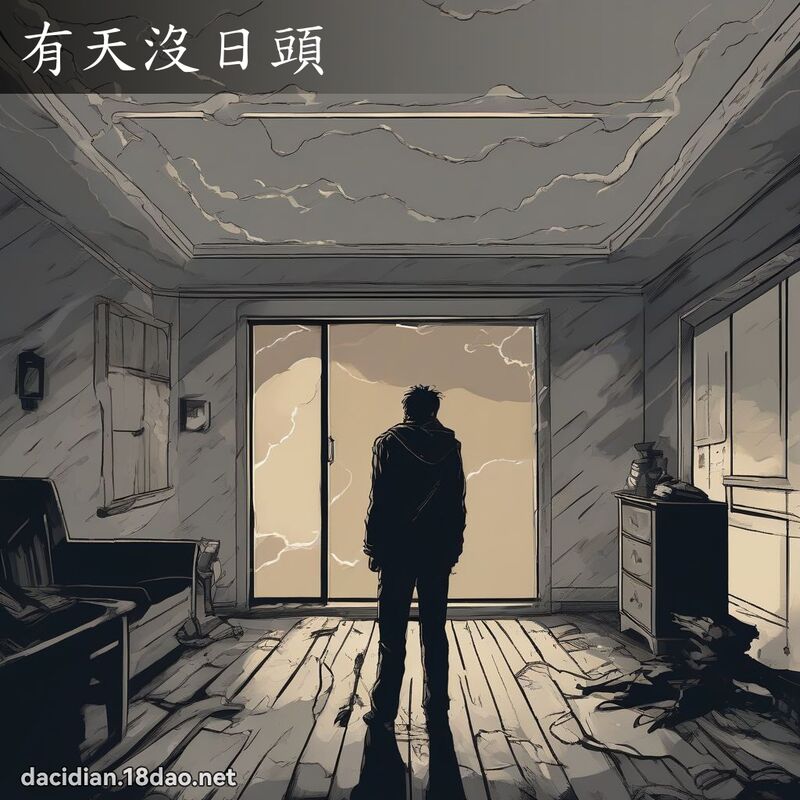 有天沒日頭 - 國語大辭典配圖