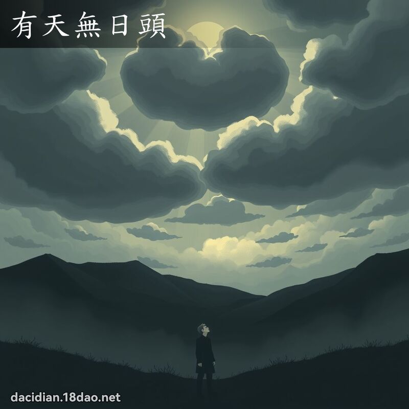有天无日头 - 国语大辞典配图