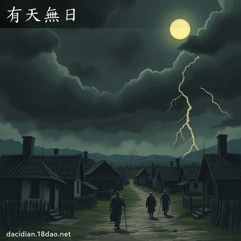 有天無日 - 國語大辭典配圖