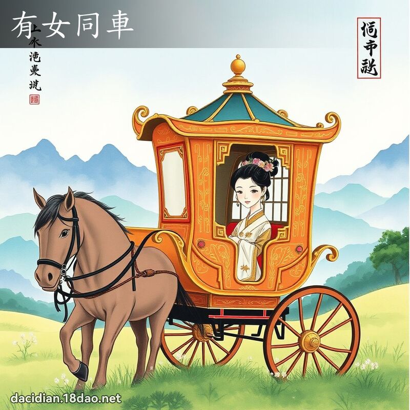 有女同車 - 國語大辭典配圖