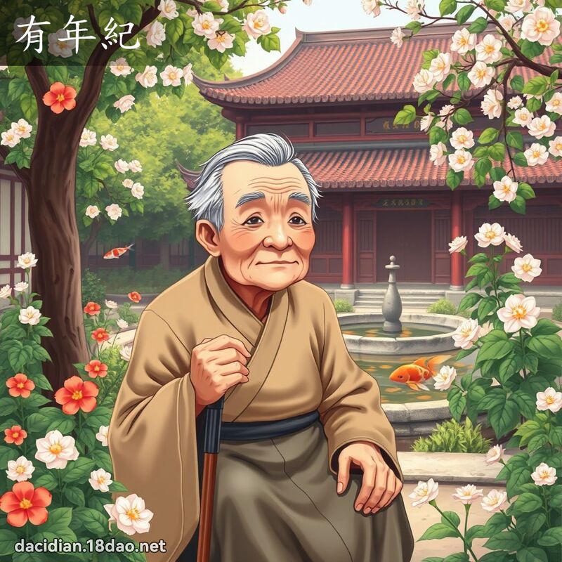 有年紀 - 國語大辭典配圖