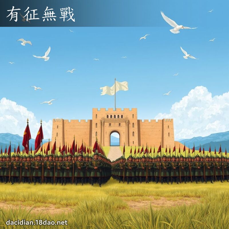 有征无战 - 国语大辞典配图