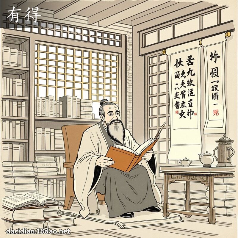 有得 - 国语大辞典配图