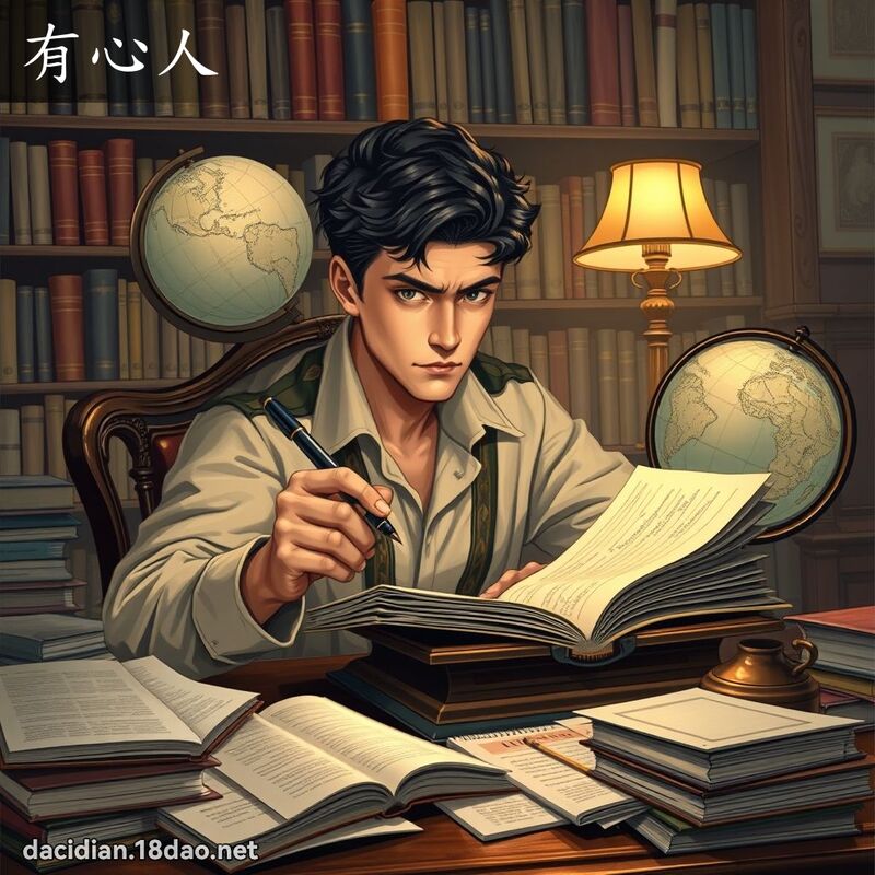 有心人 - 國語大辭典配圖