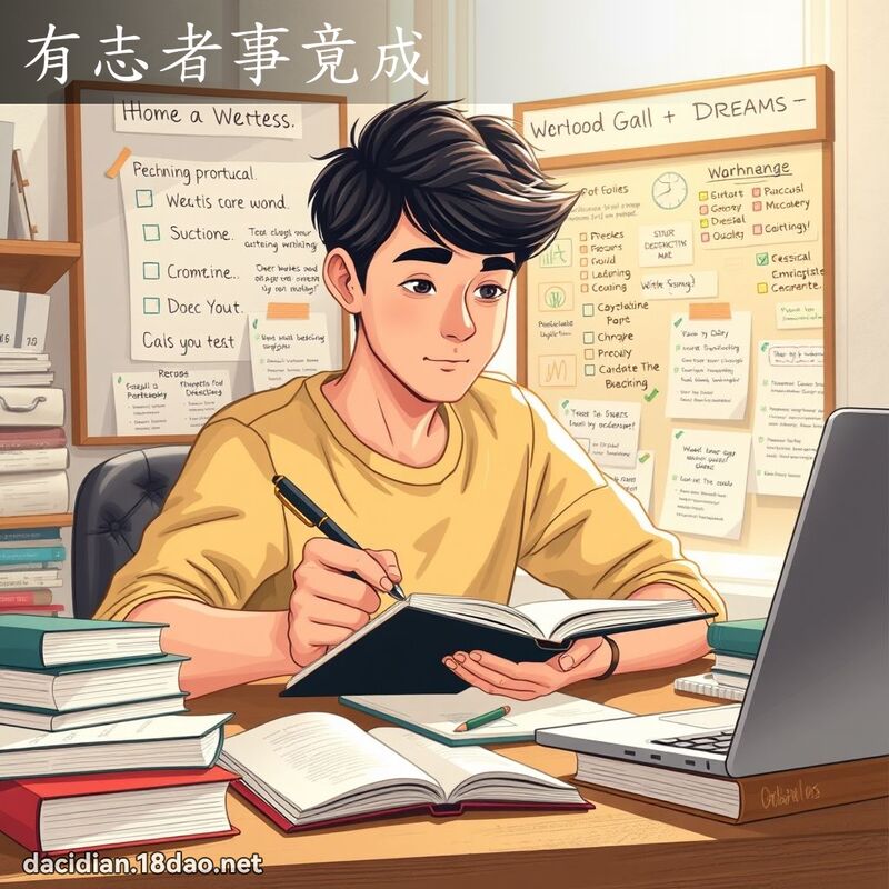 有志者事竟成 - 國語大辭典配圖