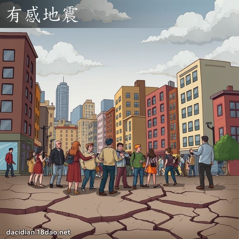 有感地震 - 国语大辞典配图