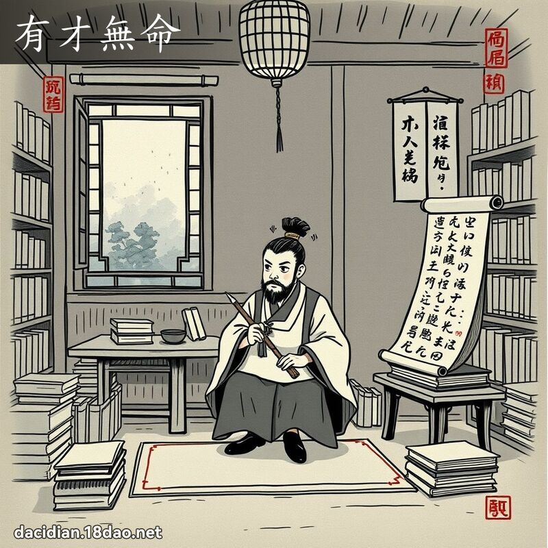 有才無命 - 國語大辭典配圖