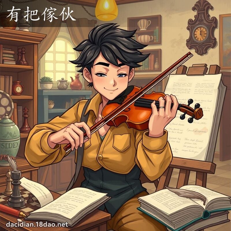 有把傢伙 - 国语大辞典配图