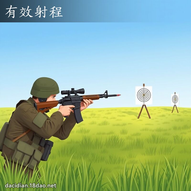 有效射程 - 国语大辞典配图