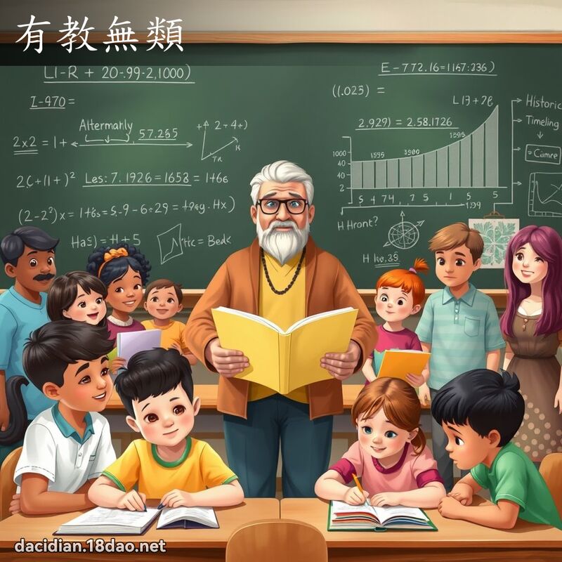 有教無類 - 國語大辭典配圖