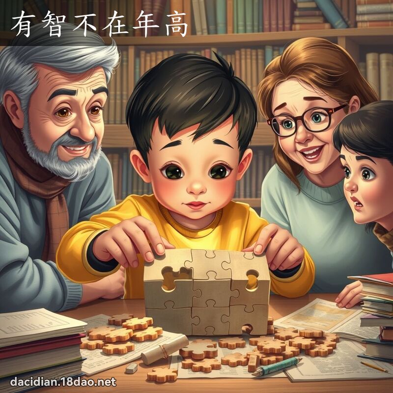 有智不在年高 - 国语大辞典配图