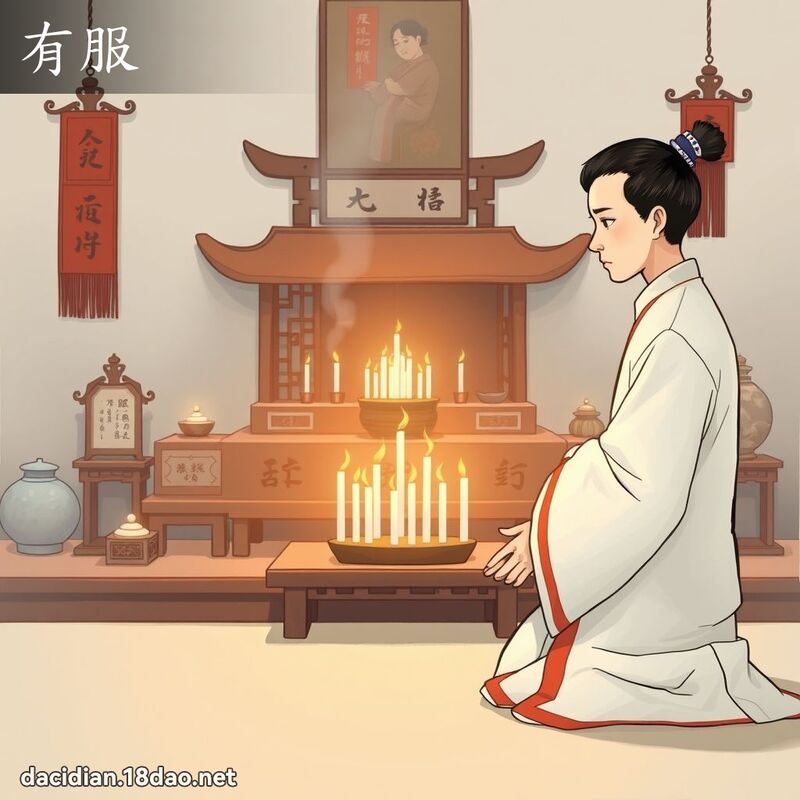 有服 - 國語大辭典配圖