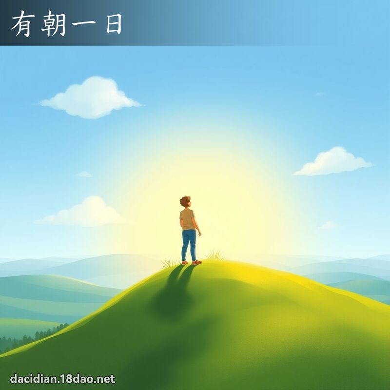 有朝一日 - 国语大辞典配图