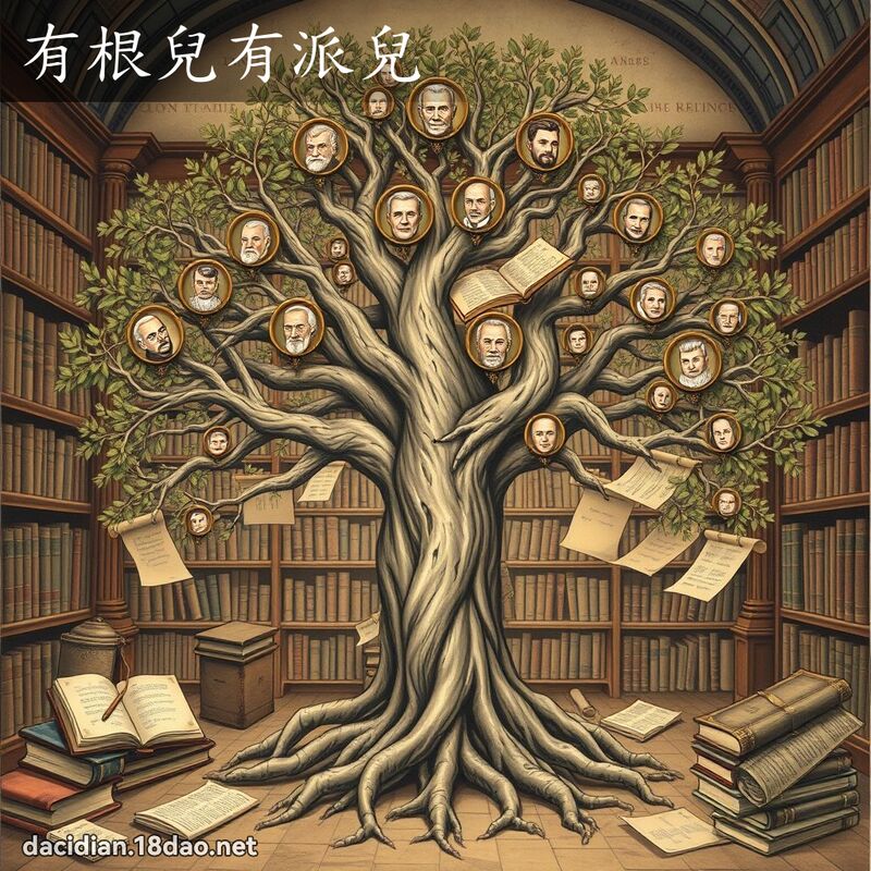 有根儿有派儿 - 国语大辞典配图