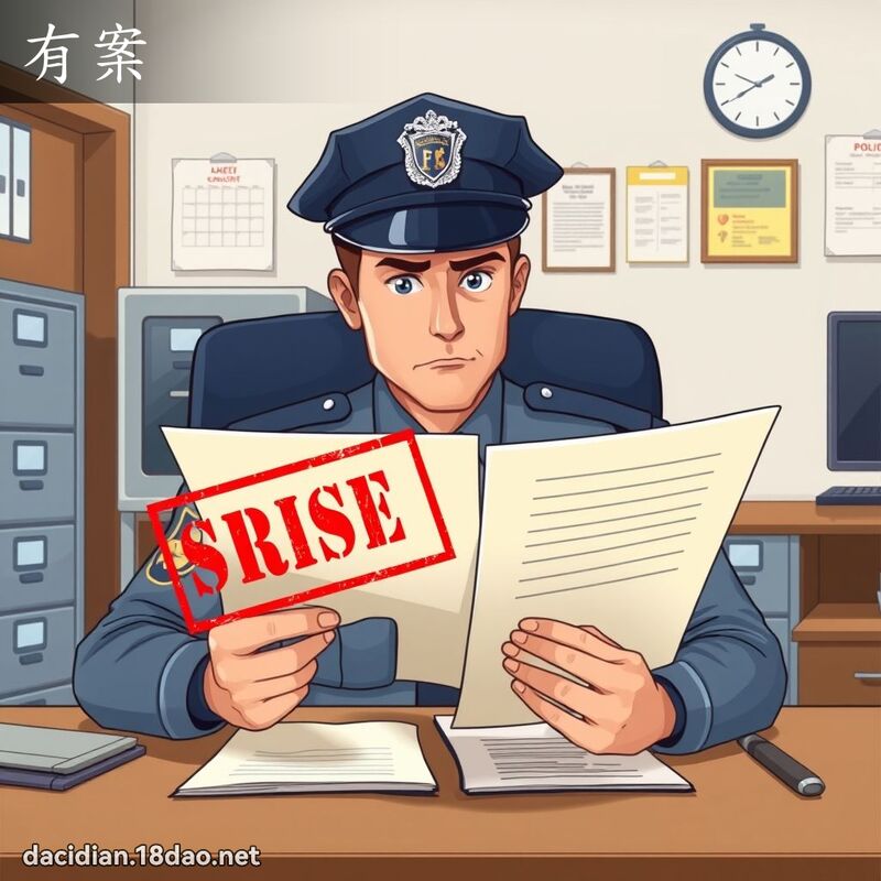 有案 - 国语大辞典配图