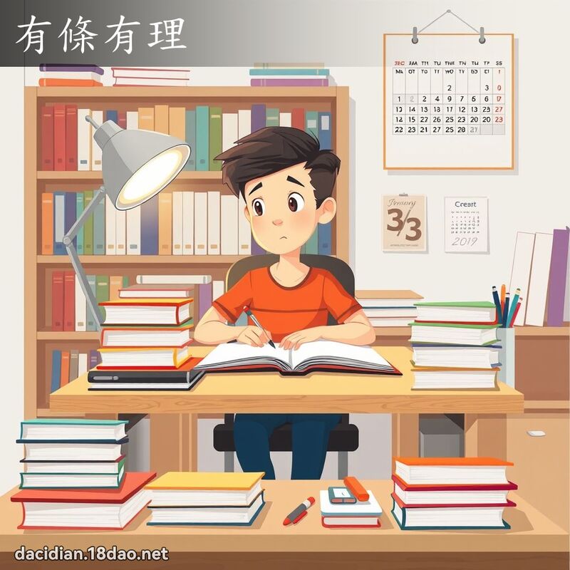 有条有理 - 国语大辞典配图