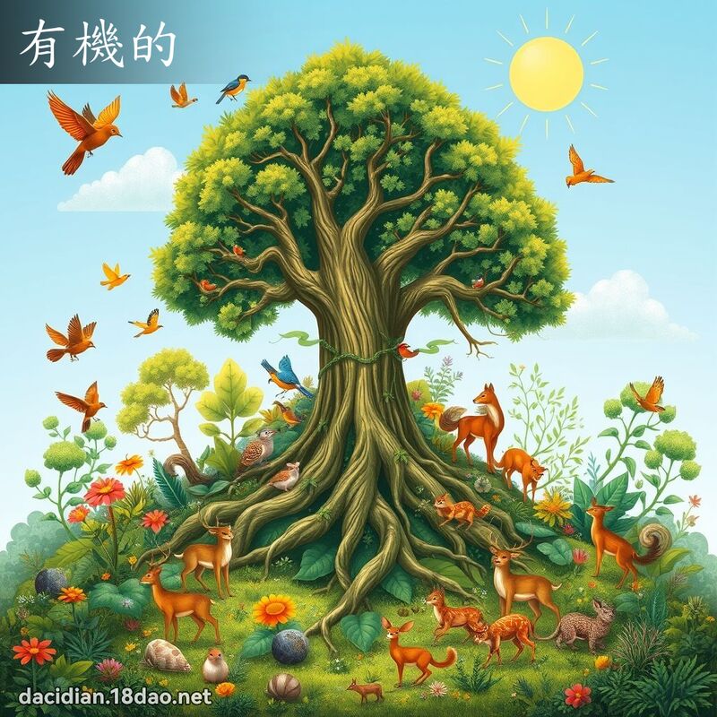 有机的 - 国语大辞典配图