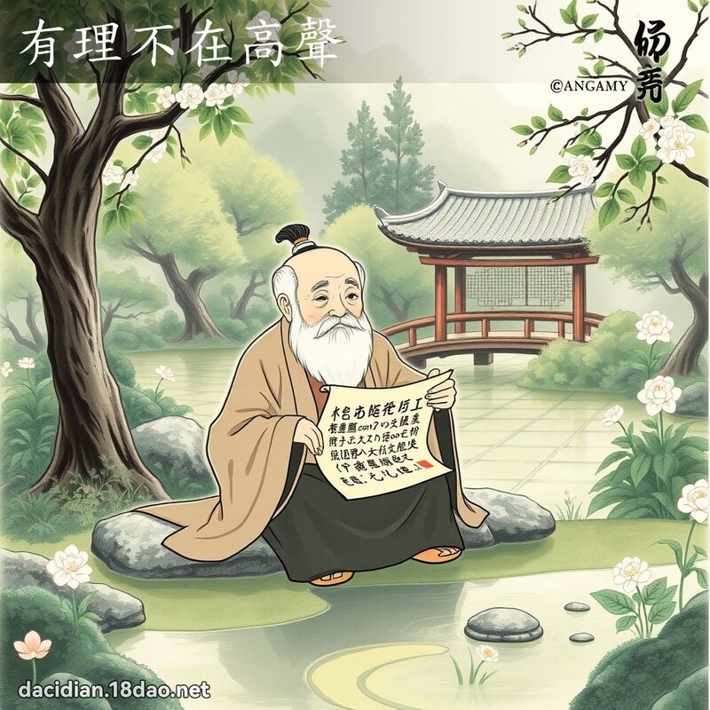 有理不在高聲 - 國語大辭典配圖