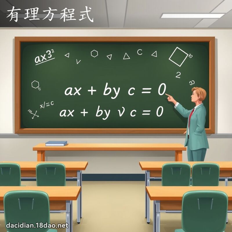 有理方程式 - 国语大辞典配图