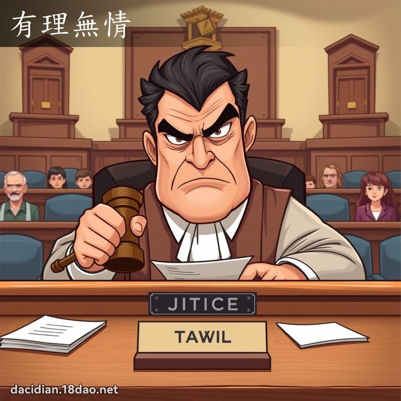 有理无情 - 国语大辞典配图
