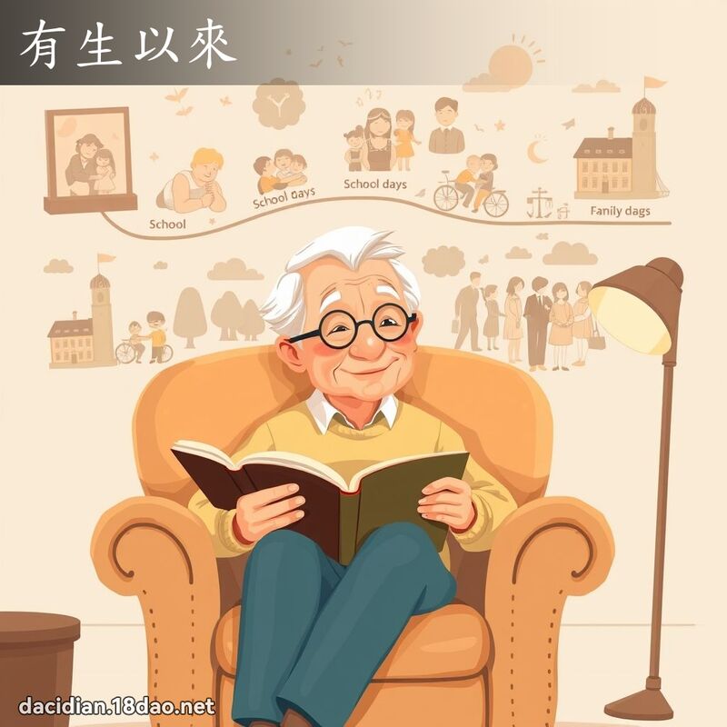 有生以来 - 国语大辞典配图