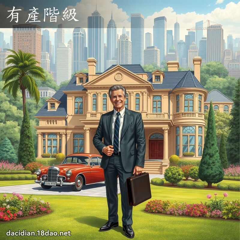 有产阶级 - 国语大辞典配图