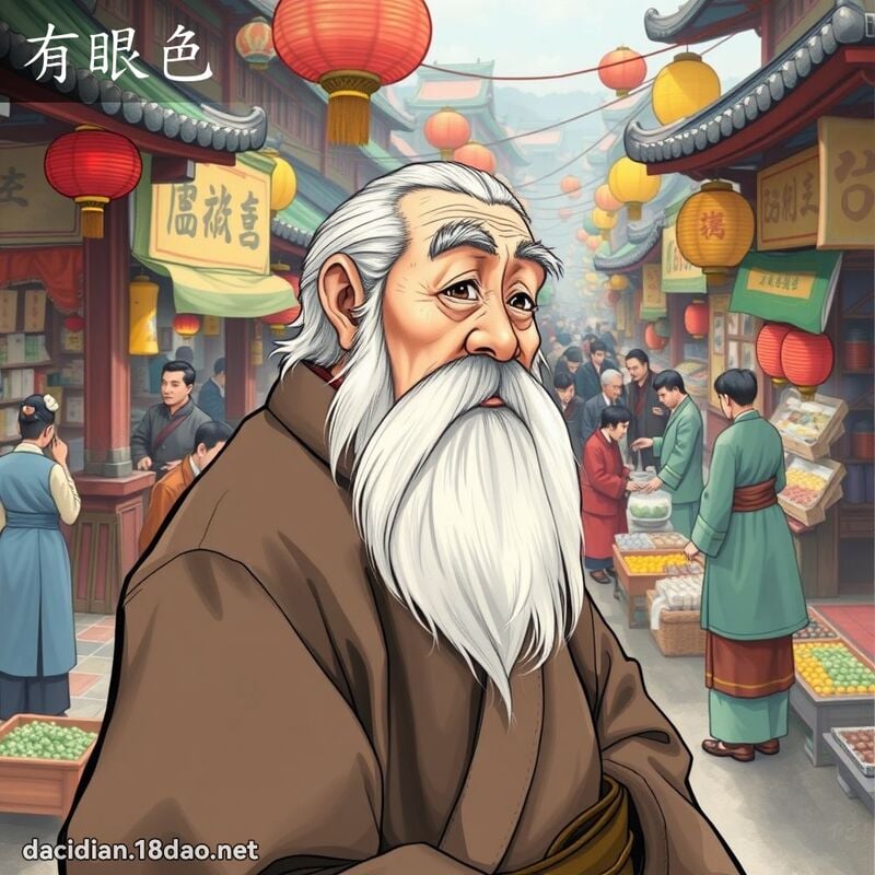 有眼色 - 國語大辭典配圖