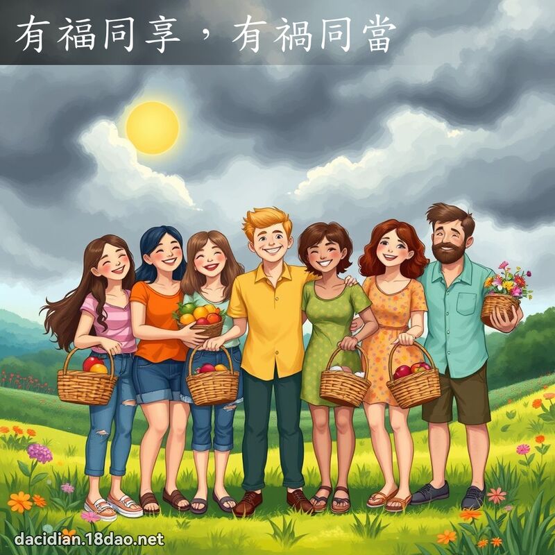 有福同享，有祸同当 - 国语大辞典配图