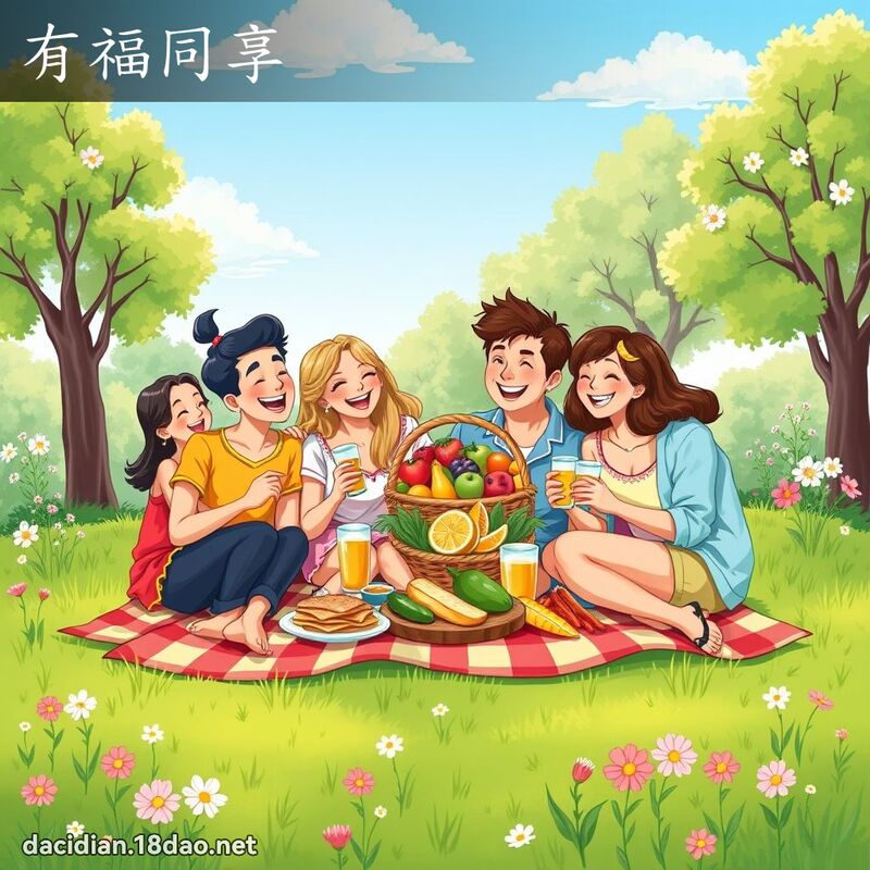 有福同享 - 国语大辞典配图