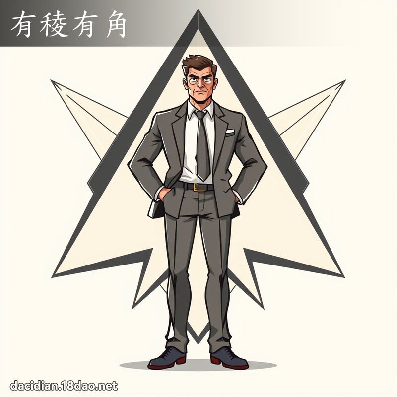 有稜有角 - 国语大辞典配图